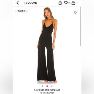 Norma Kamali Low Back Slip Jumpsuit